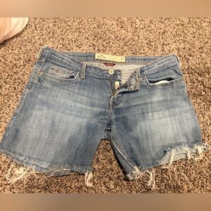Hollister Light Blue Stretch Denim Shorts with Red Tag